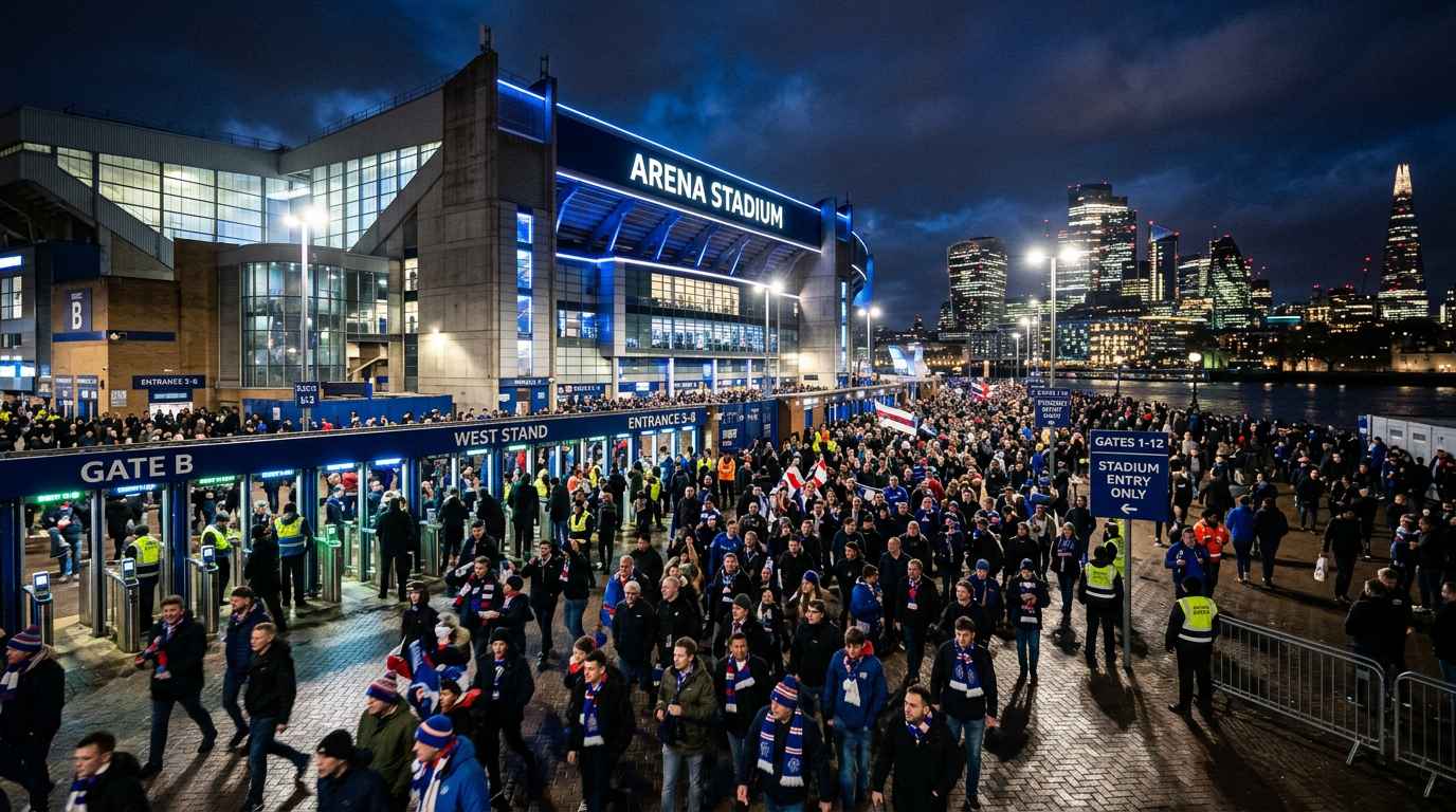 Stadium at night