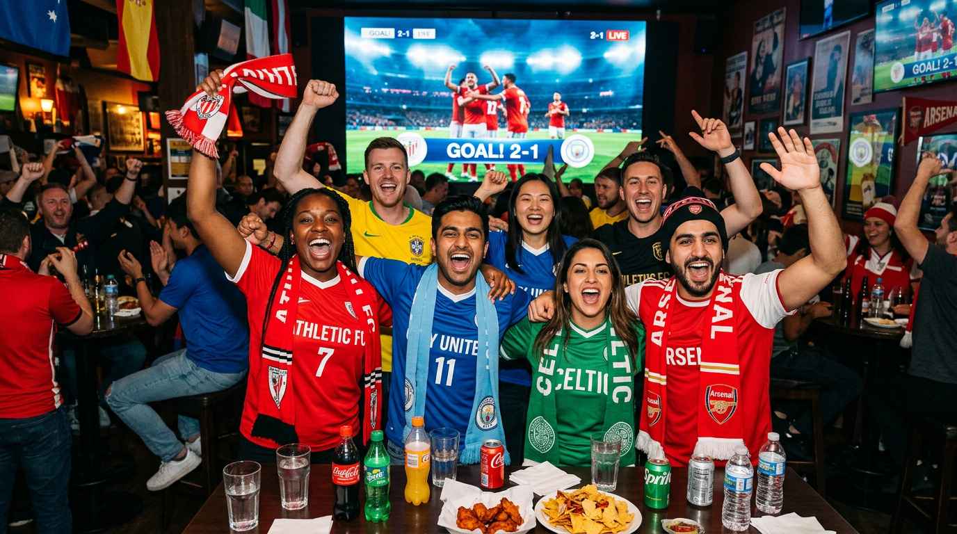 Fans celebrating